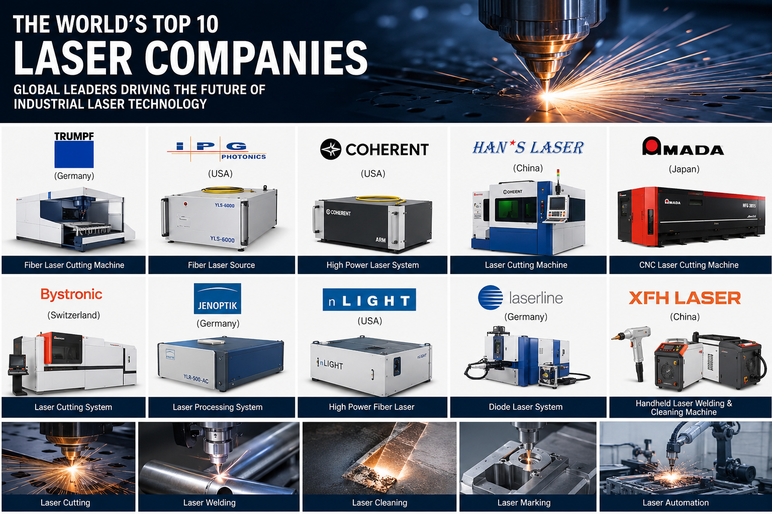 The World’s Top 10 Laser Companies in 2026 Global Leaders Driving the Future of Industrial Laser Technology